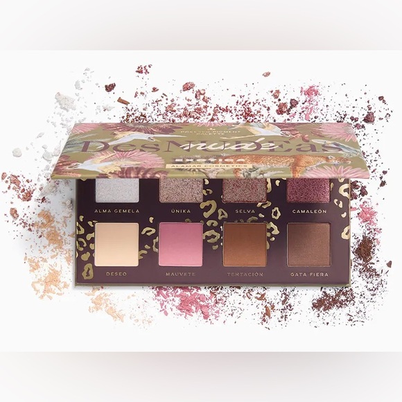 ALAMAR COSMETICS DesNudeAs Exotica Eyeshadow Pressed Pigment Palette 8 Shades - Picture 2 of 12